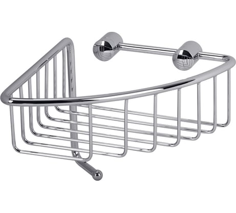 Решетка угловая BASKET 165х165хh126 мм., с крючком, хром