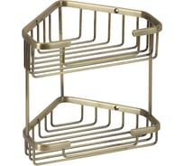 Угловая двойная решетка Veragio Basket 185x185х200 мм, бронза VR.GFT-9053.BR