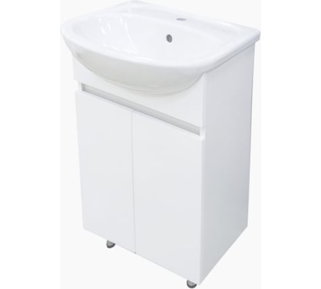 Напольная прямая тумба Misty Элегия - 50 ПВХ Э-Эле01050-011Н