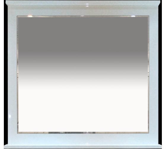 Зеркало Misty Гамма - 80 белая эмаль П-Гам03080-011З