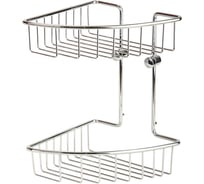 Угловая двойная решетка Veragio Basket 200x200х290 мм, хром VR.GFT-9034.CR