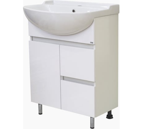 Напольная тумба Misty Амур - 60 с 2 ящиками ПВХ Э-Аму01060-0111Я