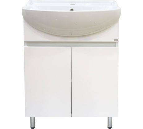 Напольная прямая тумба Misty Амур - 60 ПВХ Э-Аму01060-011Н