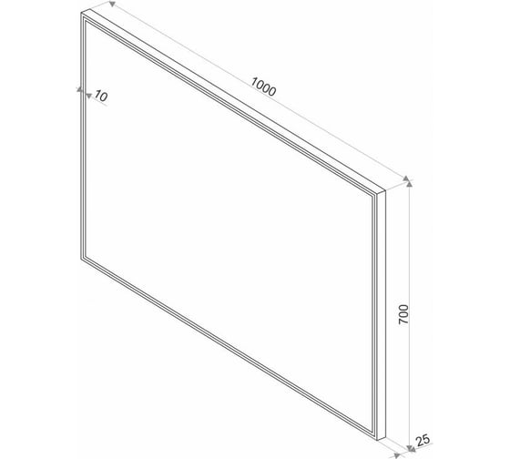 Зеркало Misty СТАЙЛ S1 1000x700 ЗЛП512