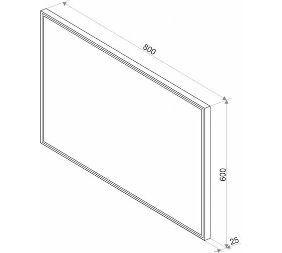 Зеркало Misty СТАЙЛ S1 800x600 ЗЛП511