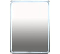 Зеркало Misty 3 Неон LED 600х800 клавишный выключатель с круглыми углами П-Нео060080-3ПРКВКУ