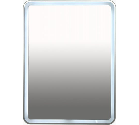 Зеркало Misty 3 Неон LED 600х800 клавишный выключатель с круглыми углами П-Нео060080-3ПРКВКУ 1