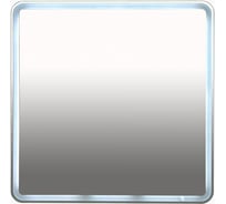 Зеркало Misty 3 Неон LED 800х800 сенсор на корпусе с круглыми углами П-Нео080080-3ПРСНККУ