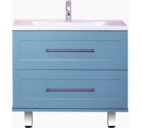 Напольная тумба Misty Марта - 80 голубая матовая П-Мрт01080-061