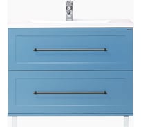 Напольная тумба Misty Марта -100 голубая матовая П-Мрт01100-061