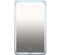 Зеркало Misty 3 Неон LED 500х800 сенсор на зеркале с круглыми углами П-Нео050080-3ПРСНЗКУ