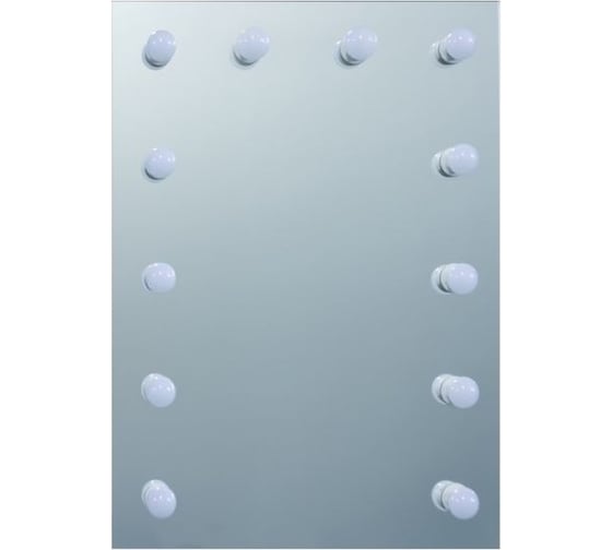 Гримерное Зеркало Misty СТАЙЛ 600x800 12 ламп ЗГП03