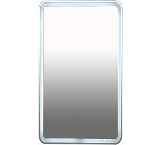 Зеркало Misty 3 Неон LED 500х800 сенсор на корпусе с круглыми углами П-Нео050080-3ПРСНККУ