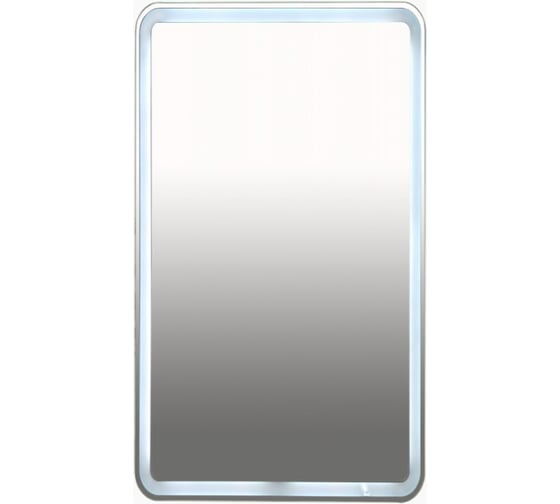 Зеркало Misty 3 Неон LED 500х800 клавишный выключатель с круглыми углами П-Нео050080-3ПРКВКУ