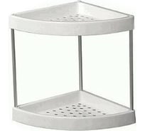 Угловая полка LEDEME х2 пластик L362-2 896440