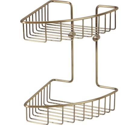 Решетка двойная угловая BASKET 200x200хh290 мм., бронза