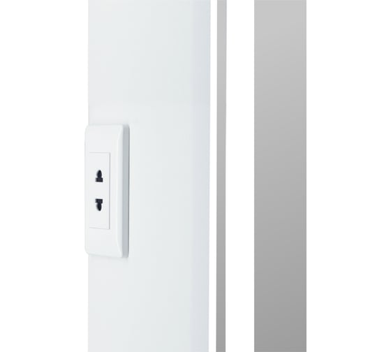 Пенал-зеркало подвесной Taliente CBled с LED-подсветкой, 40х18х160 см, с розеткой TA-CBled-L40160