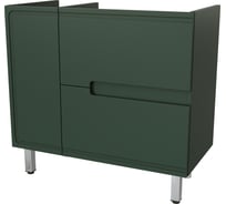 Тумба напольно-подвесная Taliente Cevia 90 см, серо-зеленый матовый, правое исполнение, под раковину Barselona, без ножек TA-MBC-90PR(R)-grigio verde