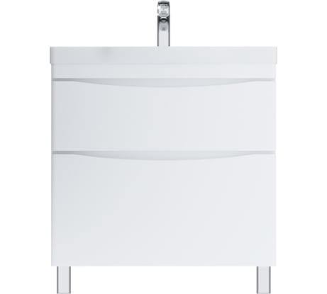 Напольная база под раковину AM.PM Like 80 см 2 ящика белый M80FSX0802WG