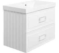 Тумба под раковину LA FENICE Cubo Bianco TWIN белая 80 FNC-01-CUB-B-80-2