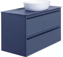 Тумба под раковину LA FENICE Elba Blu Grigio TWIN синяя 80 FNC-01-ELB-BG-80-2