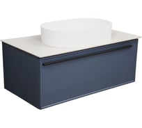Тумба под раковину LA FENICE Elba Blu Grigio синяя 100 FNC-01-ELB-BG-100