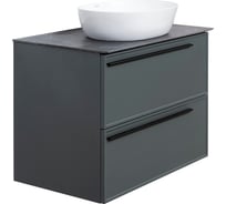 Тумба под раковину LA FENICE Elba Grigio TWIN серо-зелёная 80 FNC-01-ELB-G-80-2