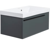 Тумба под раковину LA FENICE Elba Grigio серо-зелёная 90 FNC-01-ELB-G-90
