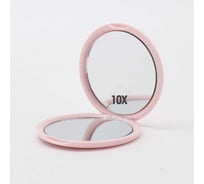 Зеркало двойное складное Camelion M148-SL C14 розовый, 1х/10х 15461