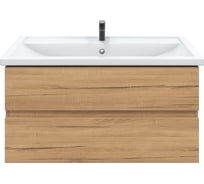 Тумба подвесная для ванной комнаты Sanstar Lavanti 100 без раковины Дуб вотан 442.1-1.4.1 442.1-1.4.1.