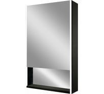 Зеркало-шкаф с подсветкой и полкой Art&Max Foggia AM-Fog-600-800-1D-L-DS-F-Nero