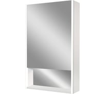 Зеркало-шкаф с подсветкой и полкой Art&Max Foggia AM-Fog-600-800-1D-L-DS-F-White