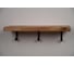Полочка с крючками из массива карагача Orange SHELF-400KHOOK 4