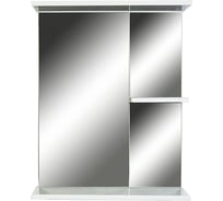 Универсальное зеркало Orange Рио с полочками, белое Ri-56ZE