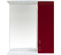 Универсальный зеркальный шкаф Orange Роса бордовый глянец Ro-50ZSC