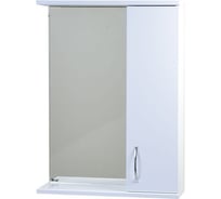 Зеркало со шкафчиком Emmy Эко 55 без подсветки, правое 210096