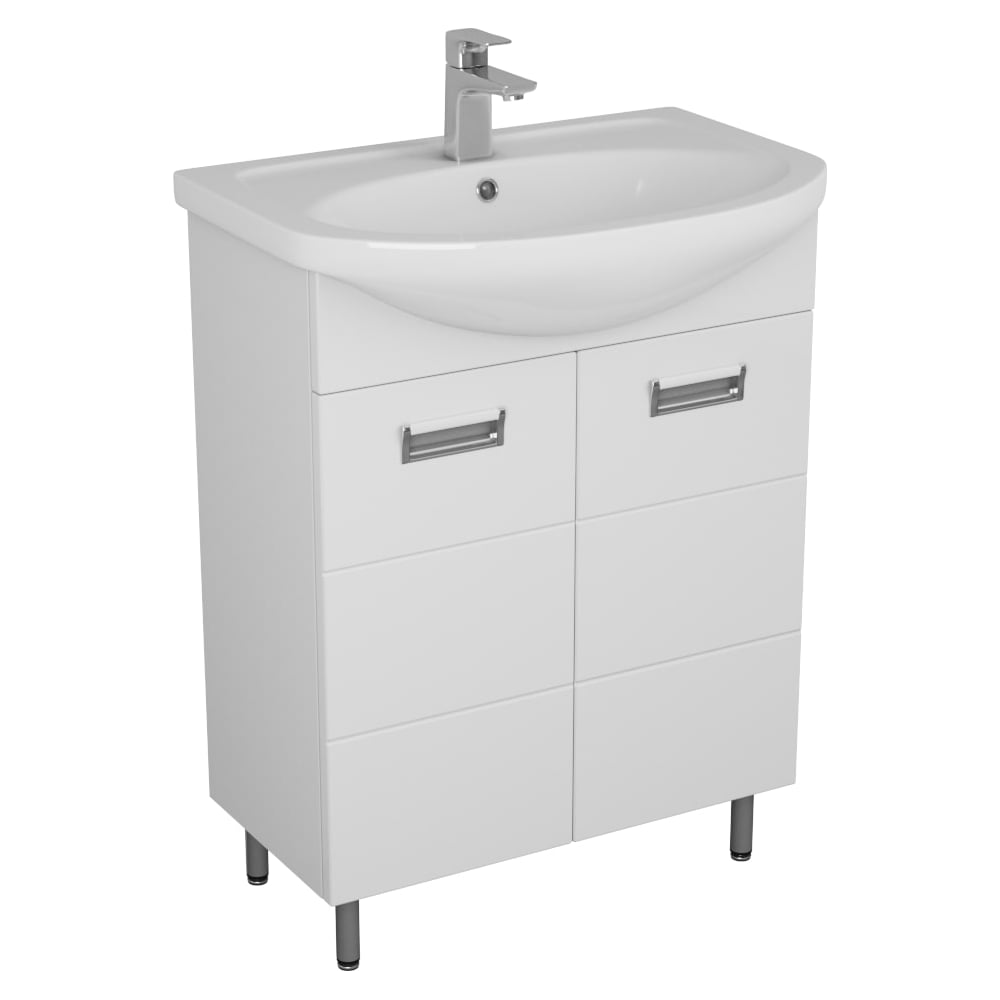 Тумба Unсoria Рейн под умывальник Уют 60 см белая 56029 - выгодная цена ...