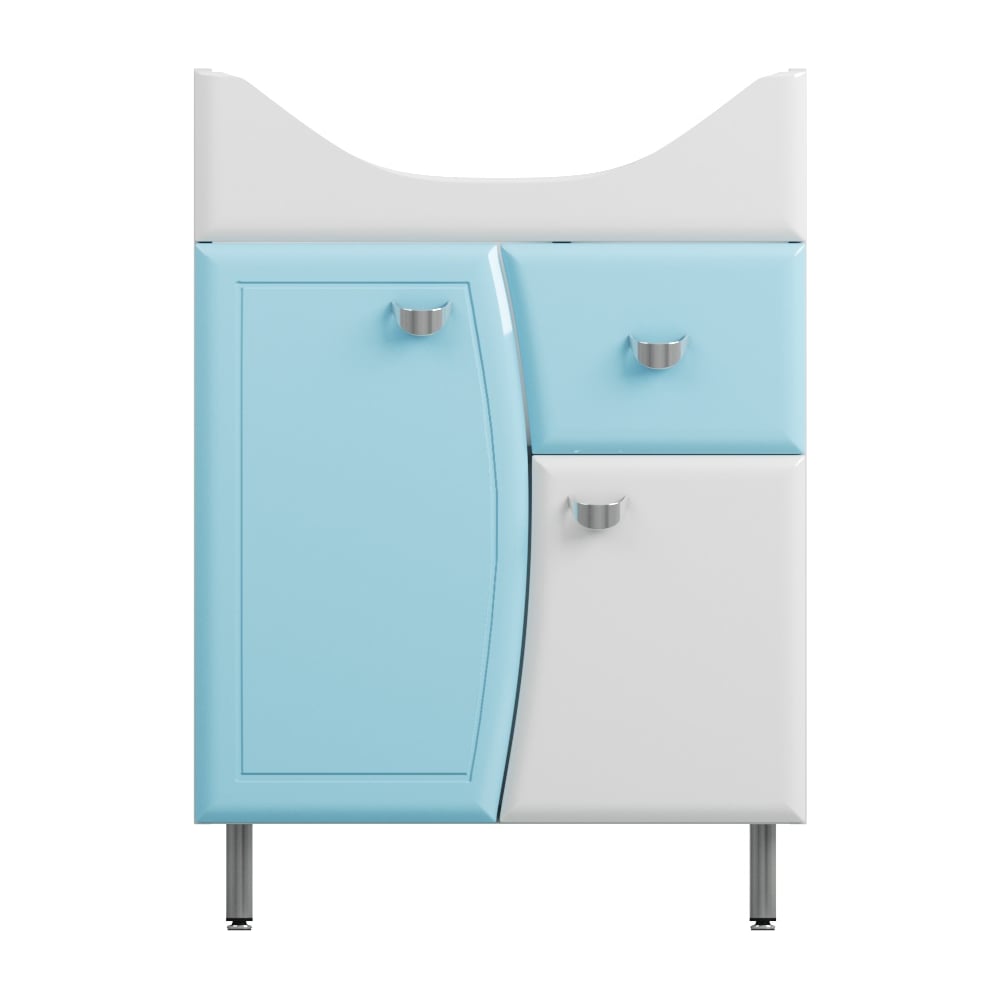 Тумба Unсoria Реус под умывальник Уют 60 см с 1-м ящиком голубая 56038 ...