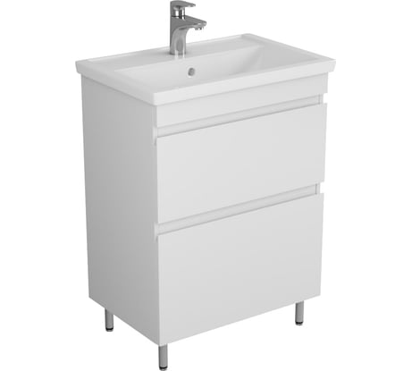Тумба Uncoria Арно под умывальник Фостер 60 см, белая 56030