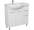 Тумба Uncoria под умывальник Калиста 82см П 1 ящик на ножках, белая 58202 3