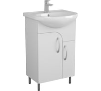 Тумба под умывальник Unсoria Лина Уют 50 см на ножках белая  55016