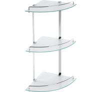 Угловая полка VERRAN Basic 24х24х56 см, цвет хром 213-16