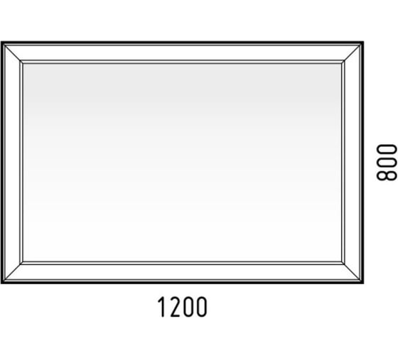 Зеркало LED Corozo "Классика 1200x800", сенсор SD-00000815