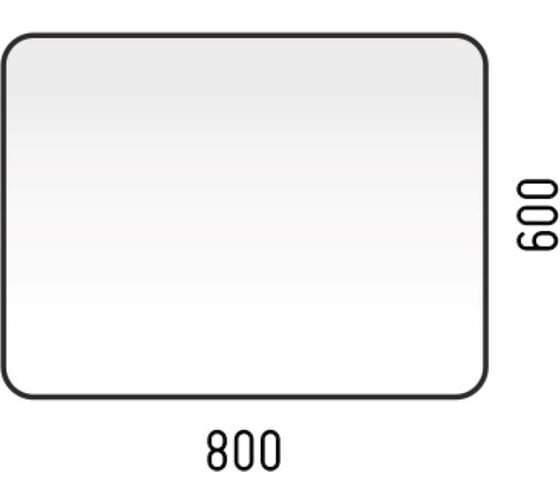 Зеркало LED Corozo "Альбано 800x600", сенсор SD-00000803