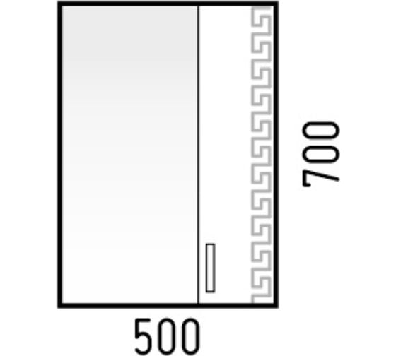 Зеркало-шкаф Corozo "Олимп 50" SD-00000695
