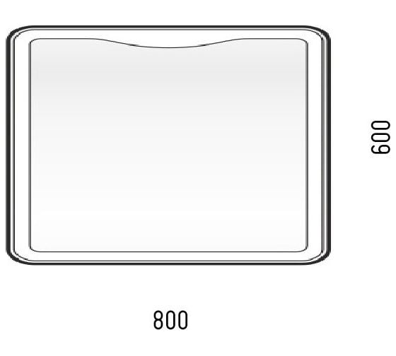 Зеркало LED Corozo "Орли 800x600", сенсор SD-00000920