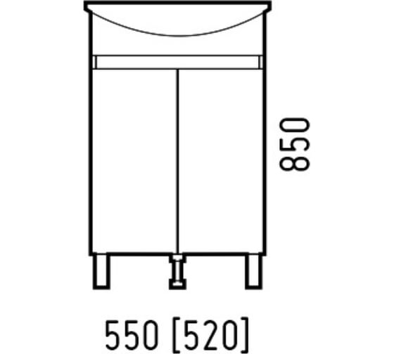 Тумба Corozo "Джуно 55 NEW" SD-00001546