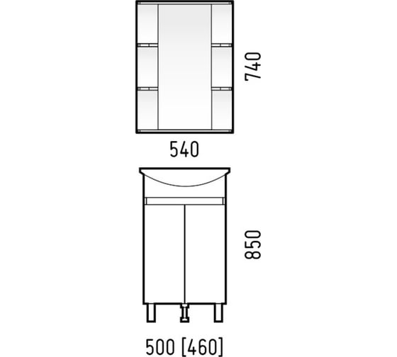 Тумба Corozo "Джуно 50 М" SD-00000691