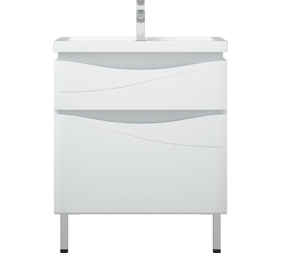 Тумба Corozo "Омаха 70 Z2", белый - металлик SD-00000800 1