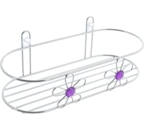 Овальная полка Delphinium Цветок на присосках 101158